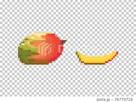 Pixel Art Clipart PNG Images, Cute Colorful Fruits Pixel Art Icon