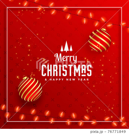 beautiful merry christmas decorative festival greeting 76771849