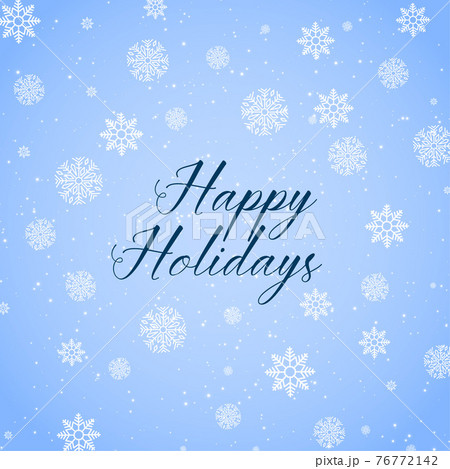 happy holidays background with snowflakes pattern 76772142