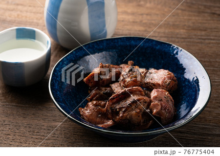 砂肝の塩焼き 砂肝の塩焼き 76775404