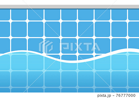 プールの背景 長方形のイラスト素材