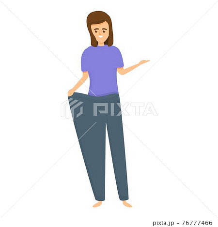 Body care slimming icon, cartoon style Body care slimming icon, cartoon style 76777466