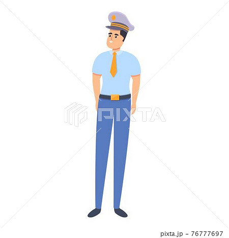 Airplane captain icon, cartoon style Airplane captain icon, cartoon style 76777697