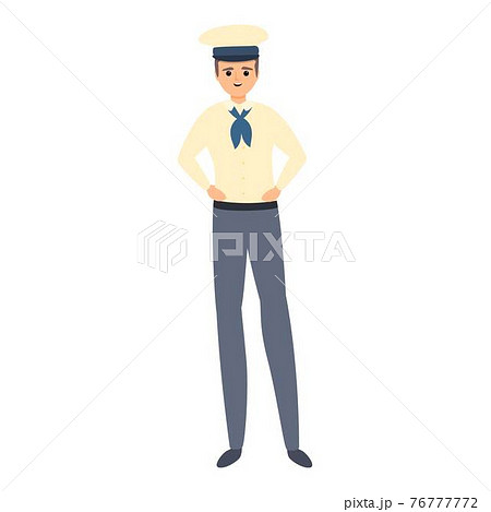 Young sailor icon, cartoon style Young sailor icon, cartoon style 76777772