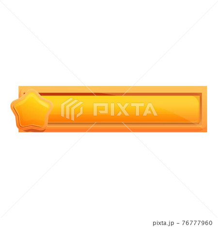 Gold star loading icon, cartoon style 76777960