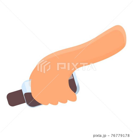 Hands preparing food icon, cartoon style 76779178