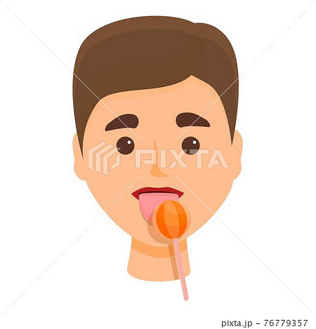 Tasting sense icon, cartoon style Tasting sense icon, cartoon style 76779357