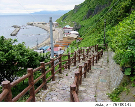 階段国道　339号線　竜飛岬 76780145