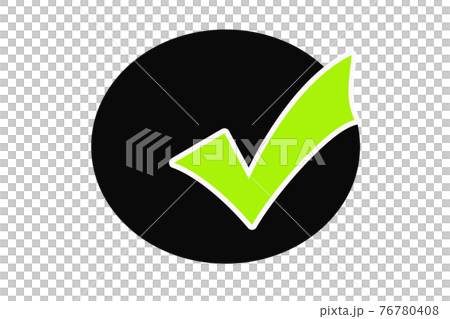 Simple checkmark icon green Simple checkmark icon green 76780408