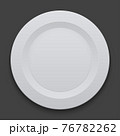 vector modern dish plate on white background. 76782262