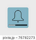 vector modern bell icon with a volume scale. 76782273