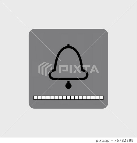 vector modern bell icon with a volume scale. 76782299