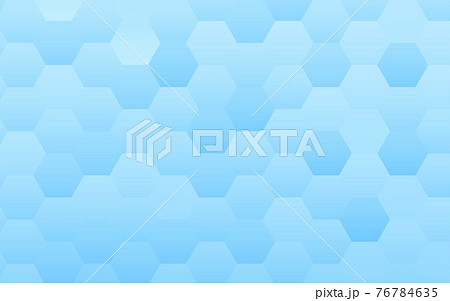 シンプルなブルーの抽象 六角形のグラデーションライン 背景素材 ベクター素材のイラスト素材
