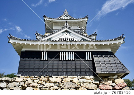 浜松城と青空 76785416