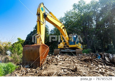 建設機械　重機パワーショベル　バックホー 76785520