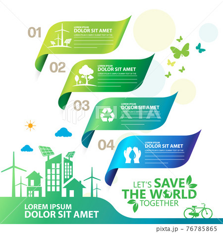 Ecology and environment conservation creative idea concept design 76785865