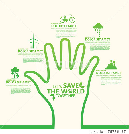 Ecology and environment conservation creative idea concept design 76786137