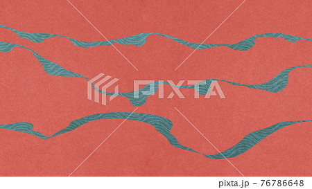 和紙を使った抽象的背景素材 曲線 和柄 モダン 紐 波【16:9】 和紙を使った抽象的背景素材 曲線 和柄 モダン 紐 波【16:9】 76786648