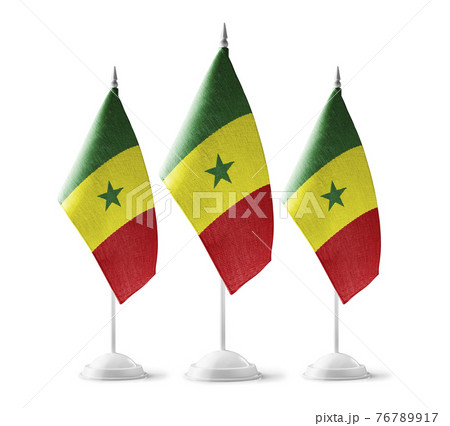 Small national flags of the Senegal on a white background Small national flags of the Senegal on a white background 76789917