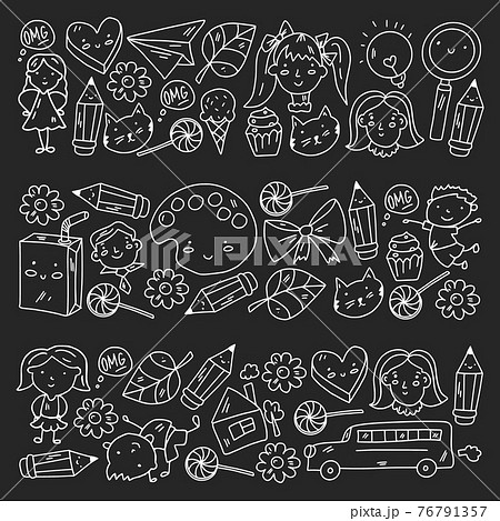 Creativity and imagination. Vector illustration. Children education. 76791357