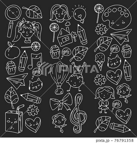 Creativity and imagination. Vector illustration. Children education. 76791358
