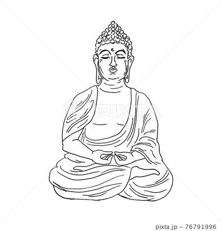 Vector illustration of Buddha, meditation and yoga Vector illustration of Buddha, meditation and yoga 76791996