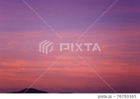 Twilight sky with clouds in the sun rises. 76793365