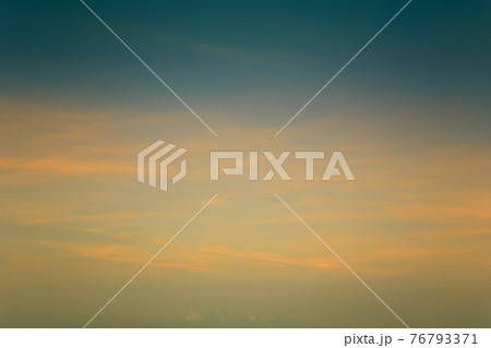 Twilight sky with clouds in the sun rises. 76793371