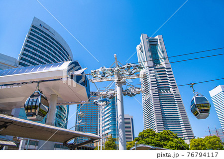 日本の横浜都市景観 22日に開業する未来的な“空中交通”「YOKOHAMA AIR CABIN」 日本の横浜都市景観 22日に開業する未来的な“空中交通”「YOKOHAMA AIR CABIN」 76794117