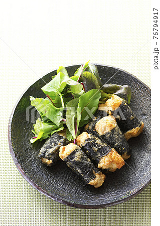 若鶏モモの磯辺揚げ10 若鶏モモの磯辺揚げ10 76794917