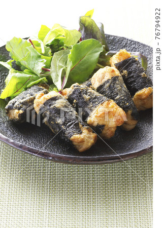 若鶏モモの磯辺揚げ15 若鶏モモの磯辺揚げ15 76794922