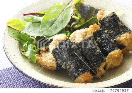 若鶏モモの磯辺揚げ29 若鶏モモの磯辺揚げ29 76794937