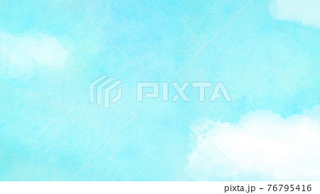 絵画風のシンプルな空と雲 - 複数のバリエーションがあります 76795416