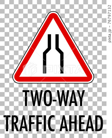 Red traffic sign on transparent background 76797132
