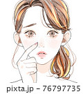毛穴に悩む女性 76797735