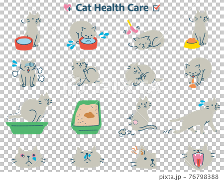 貓身體狀況症狀圖集 貓身體狀況症狀圖集 76798388