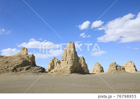 Yardang landform landscape in the west of China 76798955