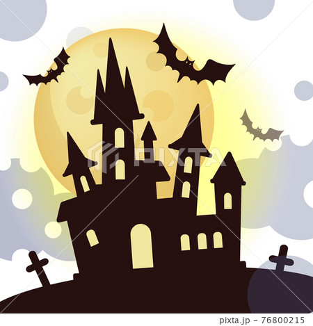 HALLOWEEN CASTLE Mystic Holiday Cartoon Hand Drawn Flat Design Bat Animal Vector Illustration For Print HALLOWEEN CASTLE Mystic Holiday Cartoon Hand Drawn Flat Design Bat Animal Vector Illustration For Print 76800215