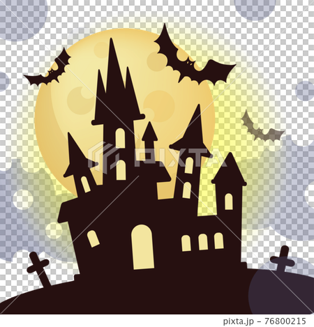HALLOWEEN CASTLE Mystic Holiday Cartoon Hand Drawn Flat Design Bat Animal Vector Illustration For Print HALLOWEEN CASTLE Mystic Holiday Cartoon Hand Drawn Flat Design Bat Animal Vector Illustration For Print 76800215