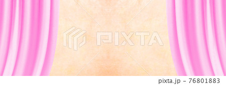 ピンクのカーテン 76801883