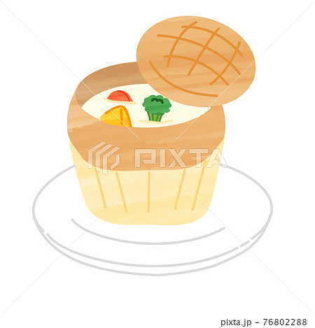 Pie soup stew simple cute icon Pie soup stew simple cute icon 76802288
