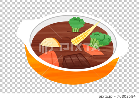 Beef stew simple cute icon Beef stew simple cute icon 76802584