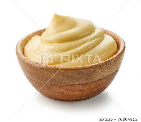 bowl of mayonnaise 76804815