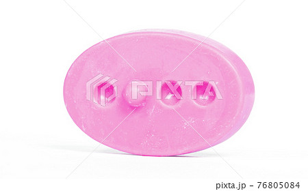Special pink soap, isolated 76805084