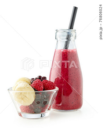 bottle of fresh smoothie 76806024