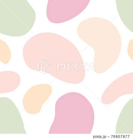 Abstract delicate camouflage seamless pattern. a pattern with shapes, spots, and ovals in beige and pink tones. Vector illustration. Design of packaging, fabrics, textiles, wallpaper, clothing design 76807877