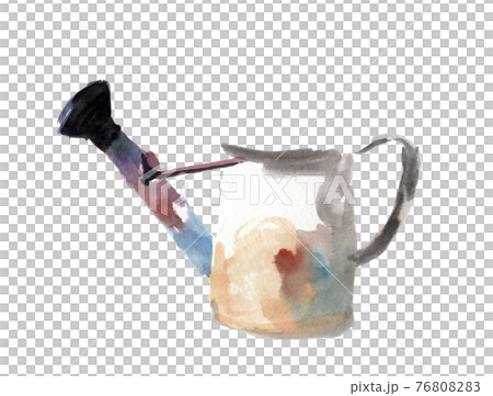 水彩で描いたジョウロ 76808283
