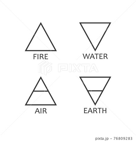 Four elements symbol icon. Vector illustration, flat design. 76809283