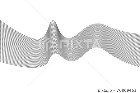 Wavy lines, wave stripe. Vector illustration. Stylized line art background. Wavy lines, wave stripe. Vector illustration. Stylized line art background. 76809463