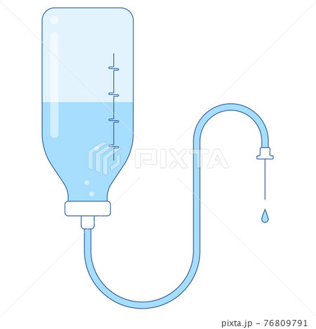 Medical drop counter vector icon isolated on white. Drop counter flat illustration. Medical healthcare concept. 76809791